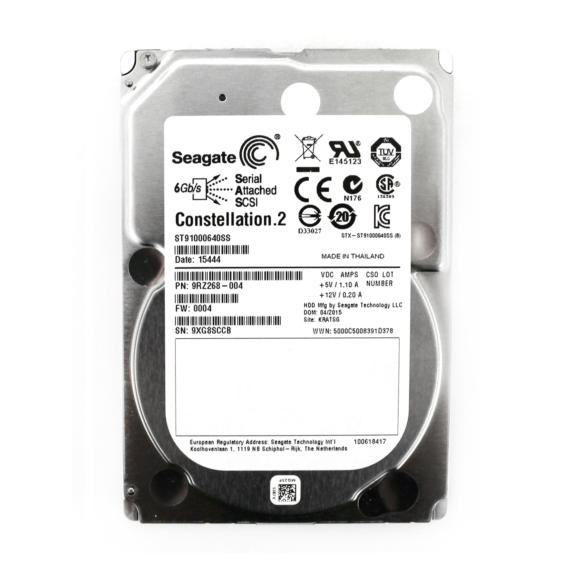 HP Seagate 1TB 6Gb/s 7.2K SFF 2.5" SAS MM1000FBFVR 605832-002