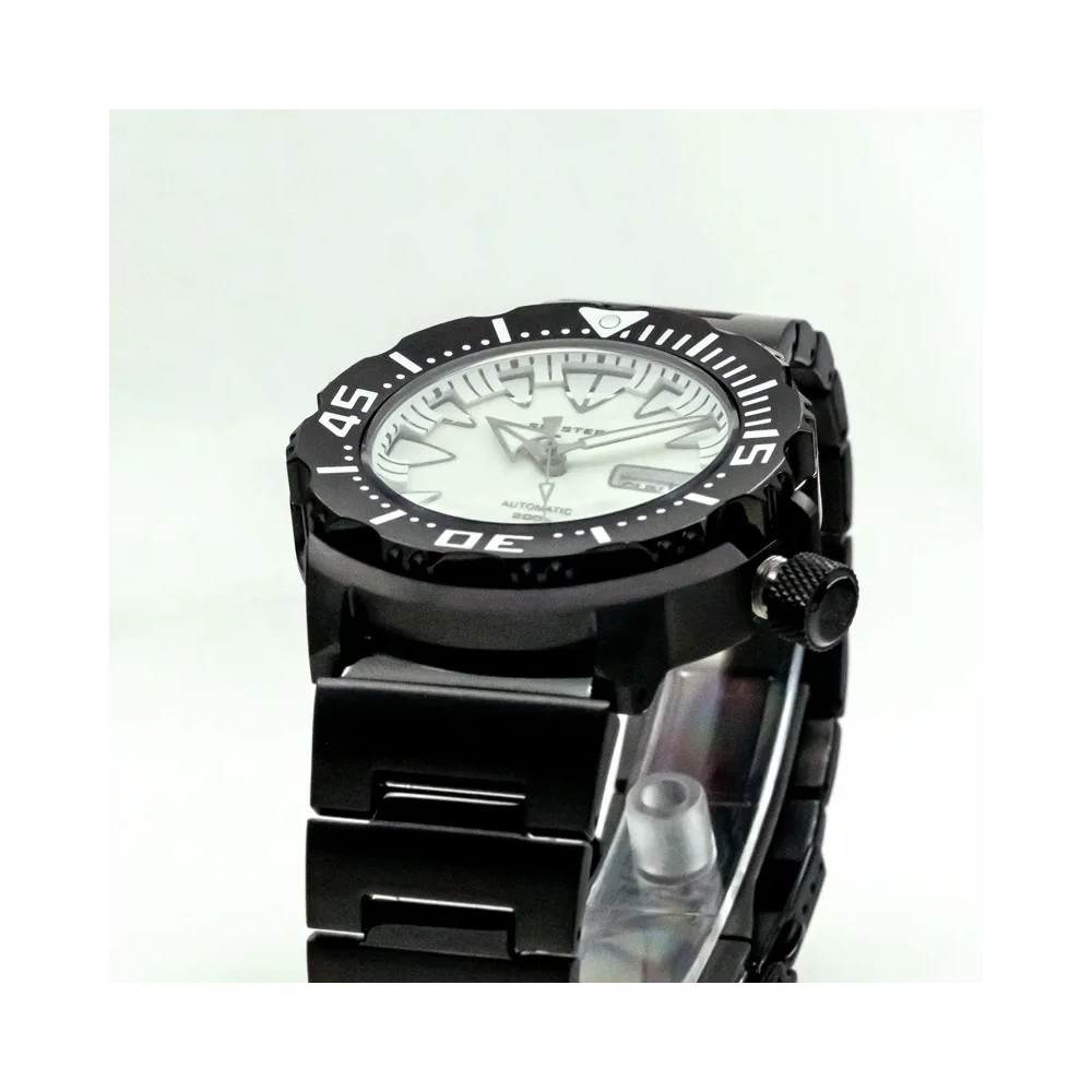 Seestern Full Lume Monster Black 41.3mm Automatic Men's Diver Watch NH36A WR200 - Click Image to Close