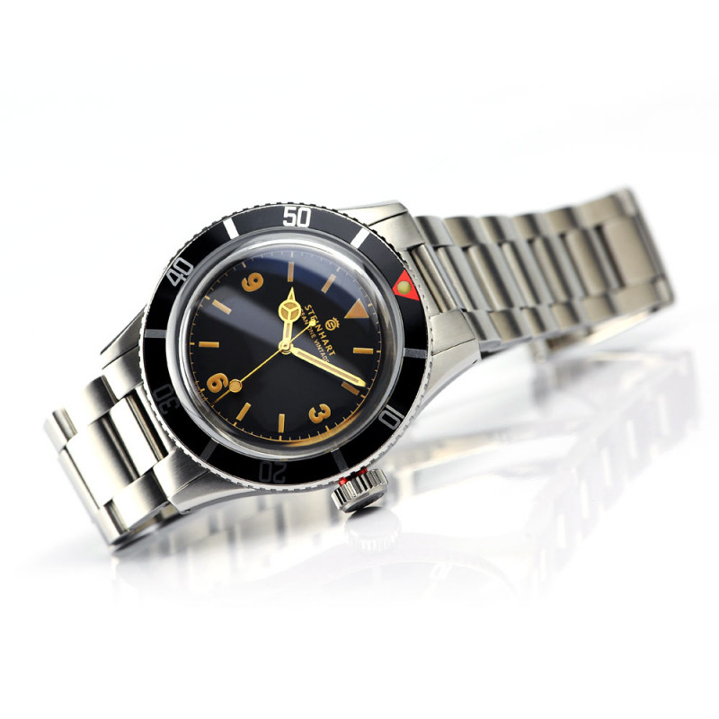 Steinhart Ocean One Vintage Automatic Men's Watch Black Bezel / Black Dial 103-0294