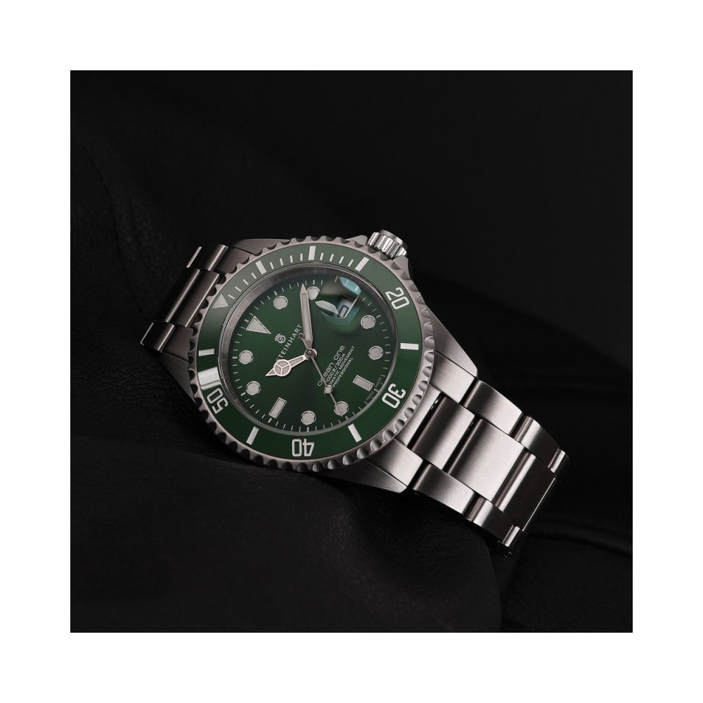 Steinhart Ocean 39 Double-Green Premium Men's Diver Watch WR300m Dial Green 103-1065 - Click Image to Close