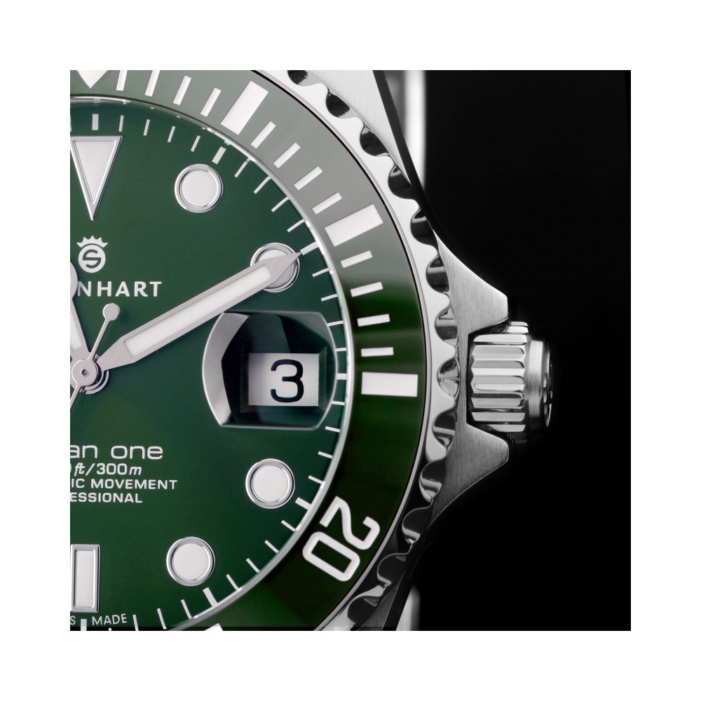 Steinhart Ocean 39 Double-Green Premium Men's Diver Watch WR300m Dial Green 103-1065