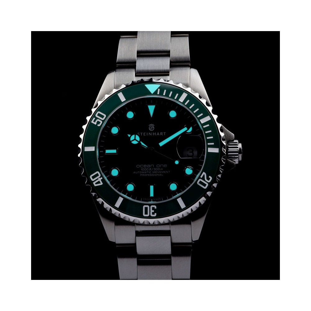 Steinhart Ocean 39 Double-Green Premium Men's Diver Watch WR300m Dial Green 103-1065