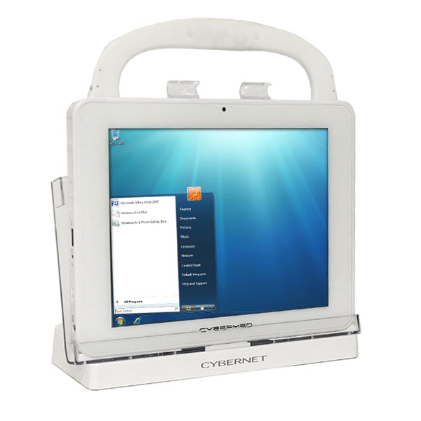 Cybernet T10 9.7" White Medical Tablet N2600 1.6GHZ 64GB SSD - Click Image to Close
