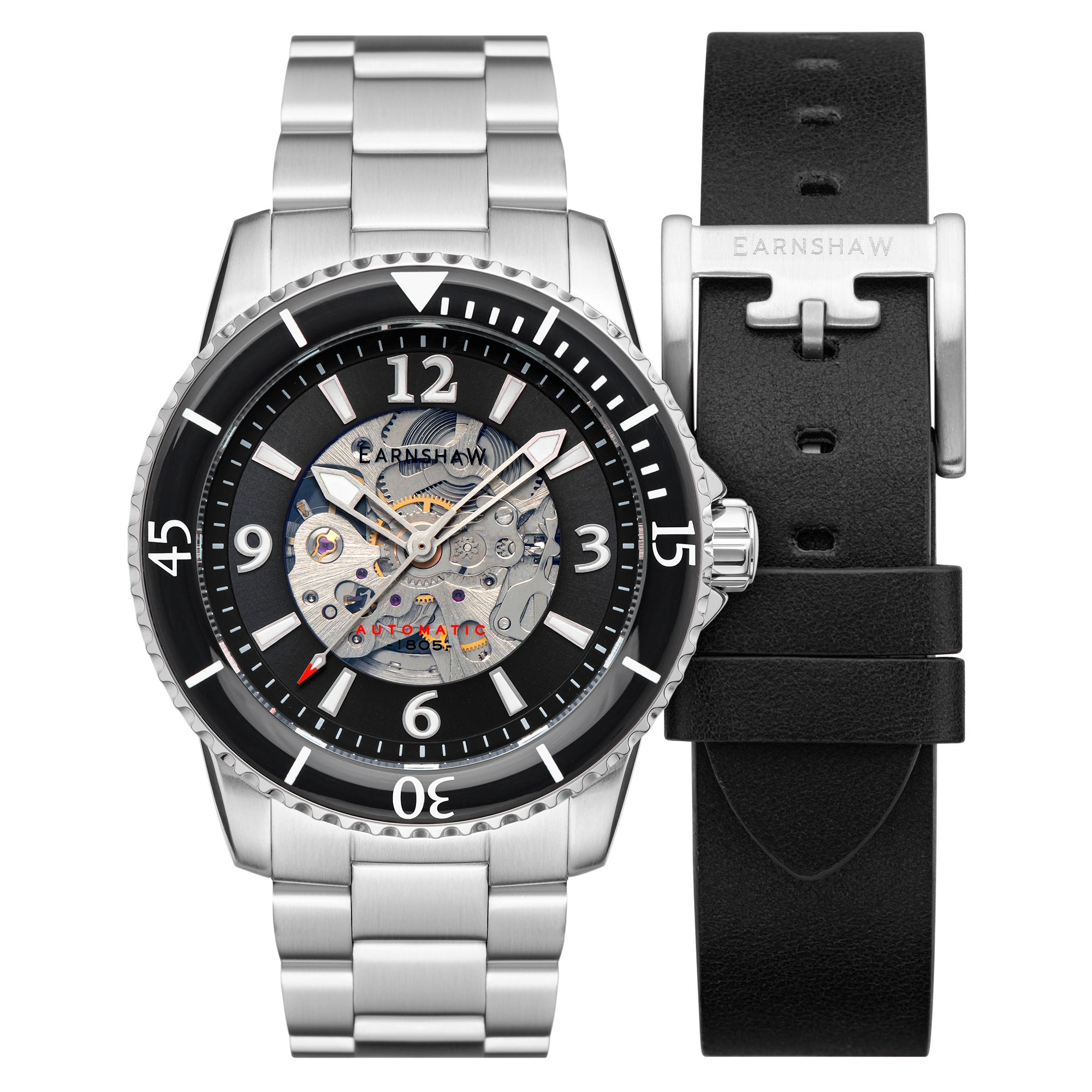 Thomas Earnshaw 43mm Men's Automatic Watch ADMIRAL LIMITED EDITION ES-8129-11 - Click Image to Close