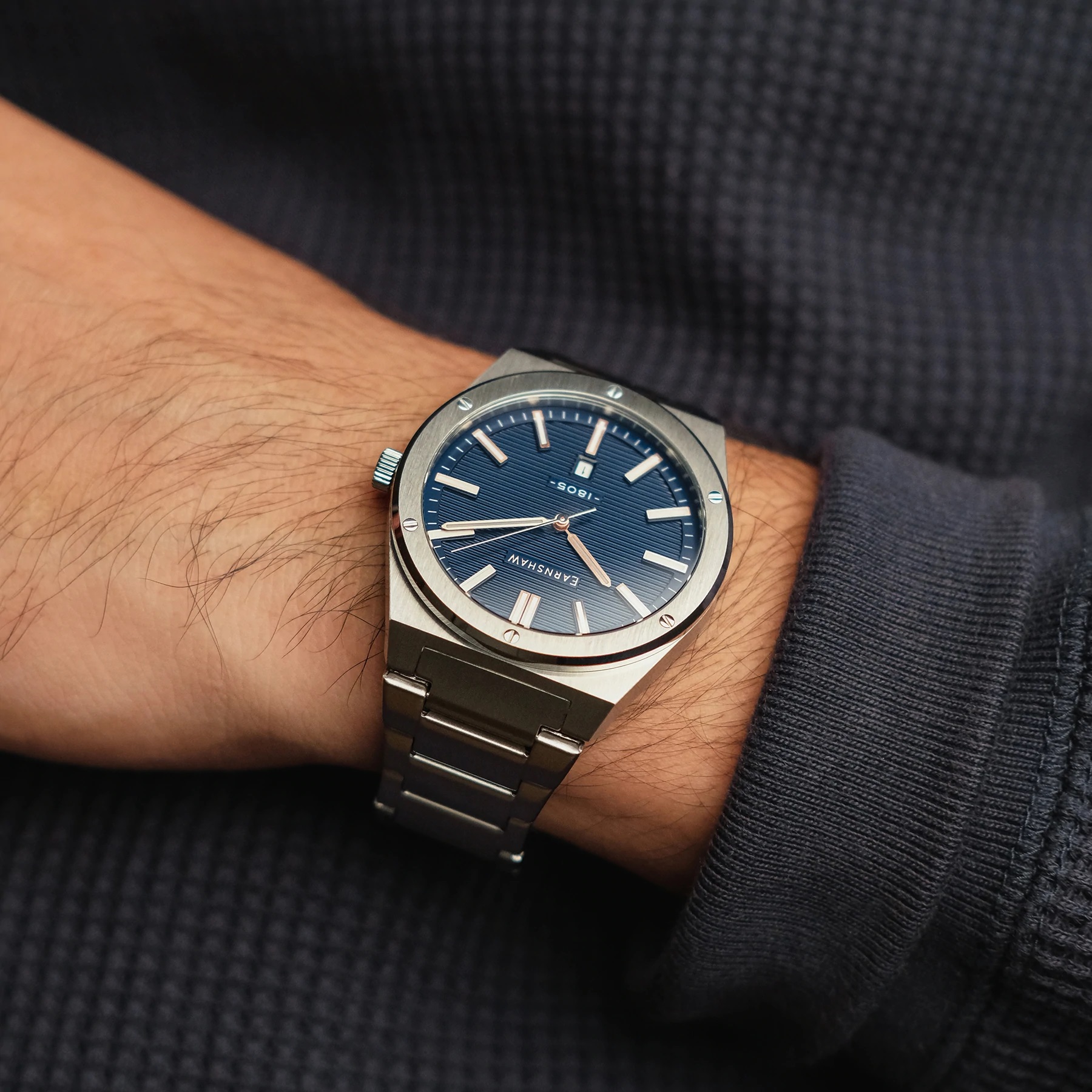 Thomas Earnshaw 42.5mm Men's Quartz Watch ES-8224-11 - Click Image to Close