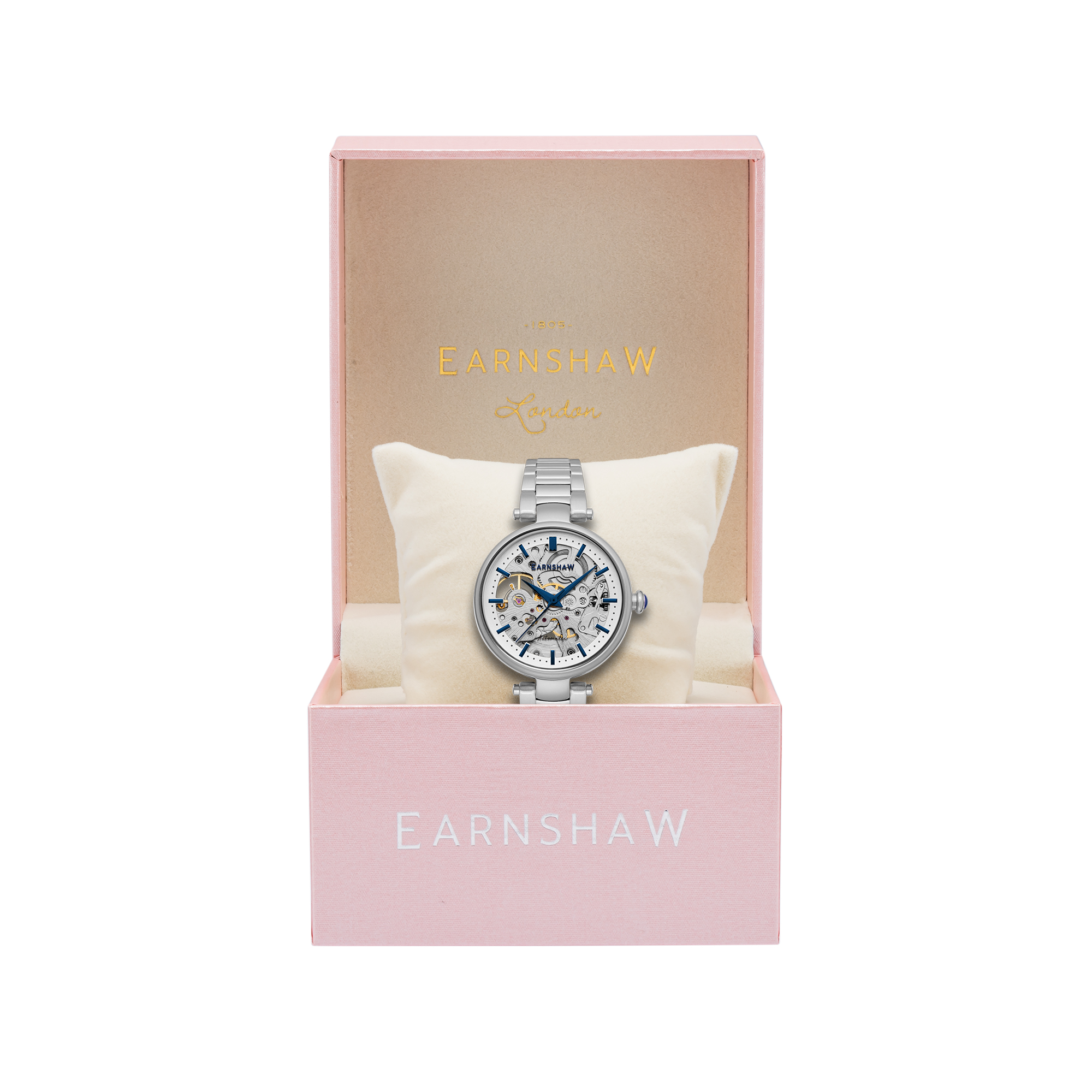 Thomas Earnshaw 34mm Women's Automatic Watch CHARLOTTE ES-8160-11 - Click Image to Close