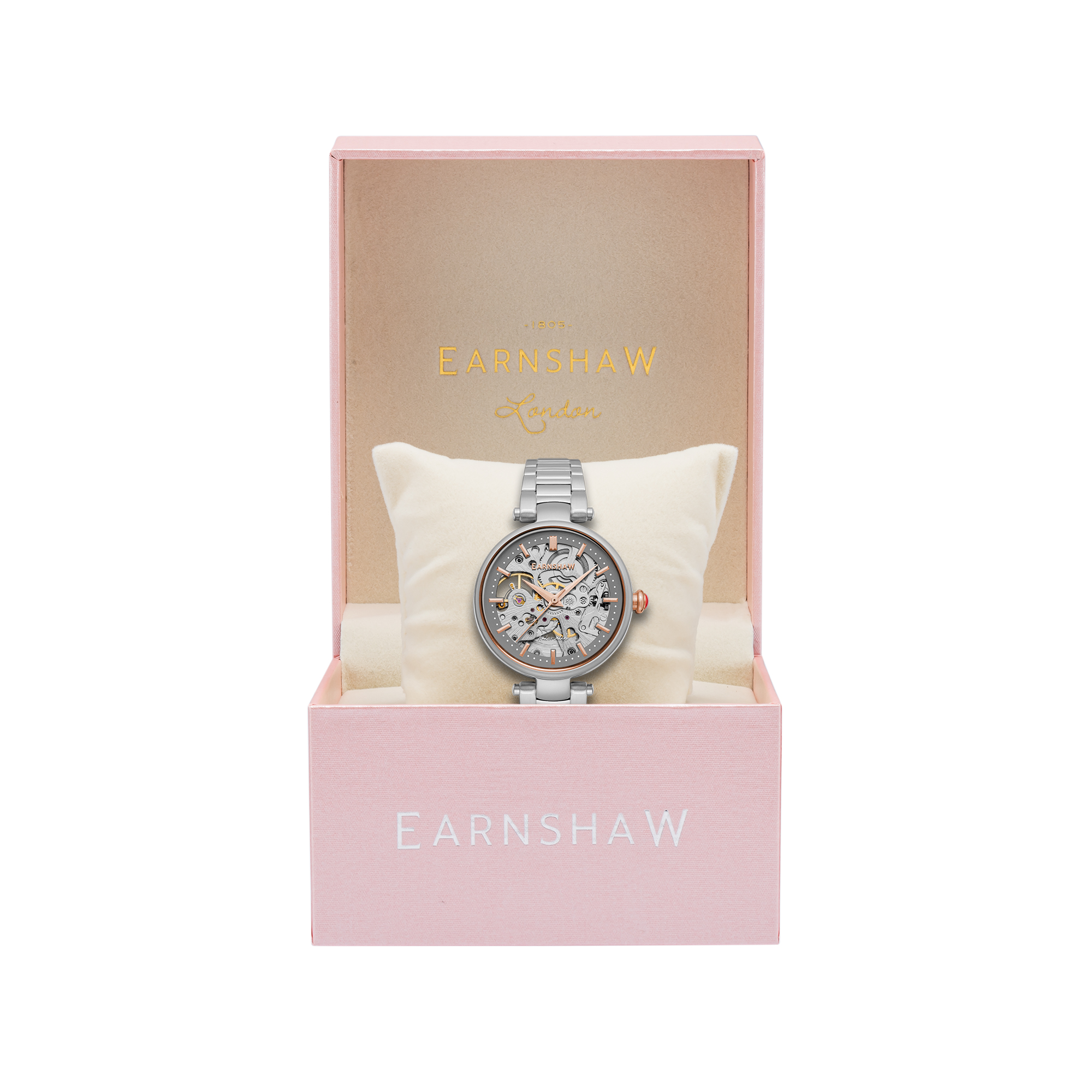 Thomas Earnshaw 34mm Women's Automatic Watch CHARLOTTE ES-8160-33 - Click Image to Close