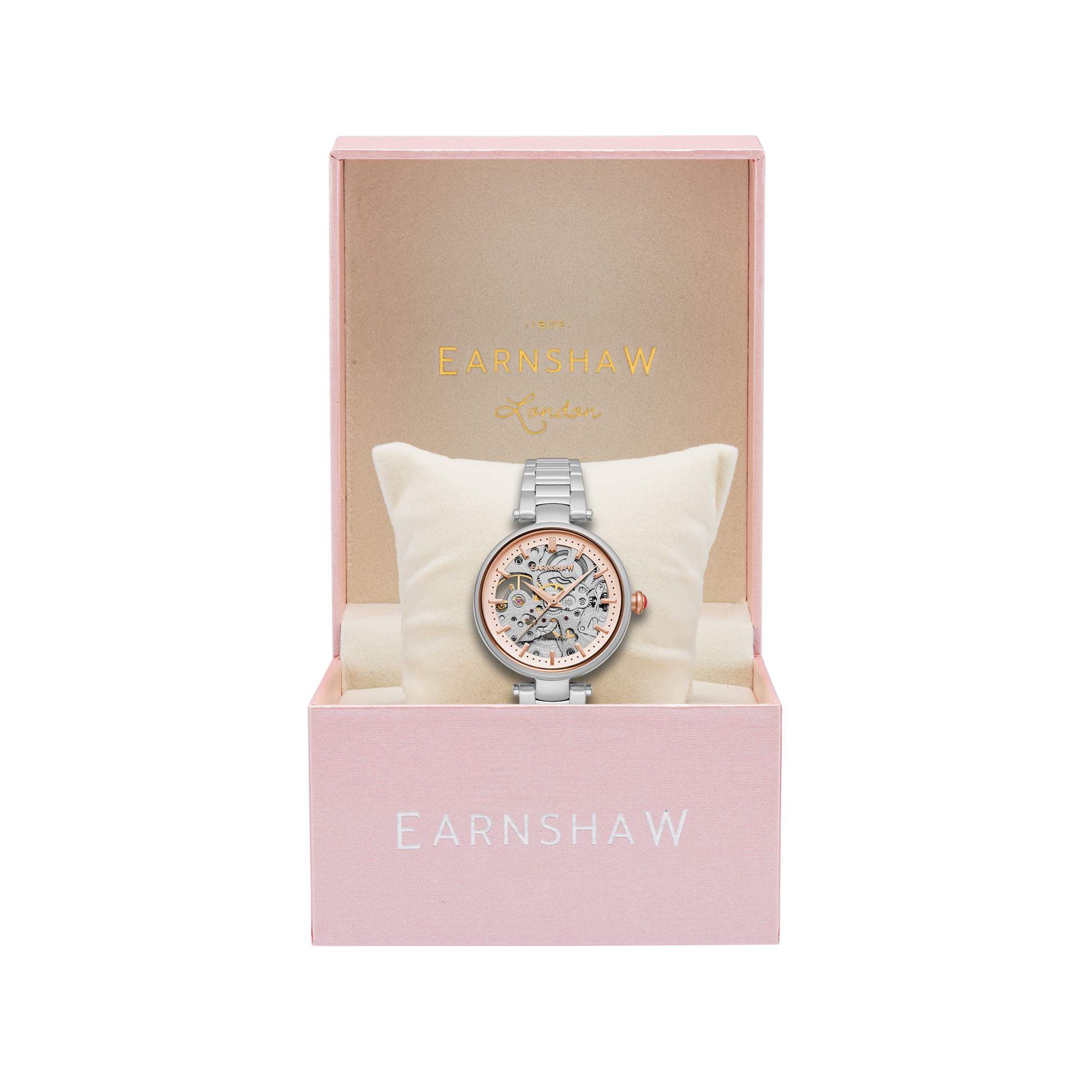 Thomas Earnshaw 34mm Women's Automatic Watch CHARLOTTE ES-8160-66 - Click Image to Close