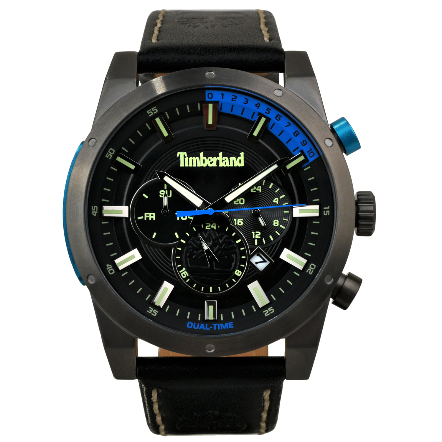 Timberland Sherbrook Men's Watch Black Dial / Black Leather - Click Image to Close