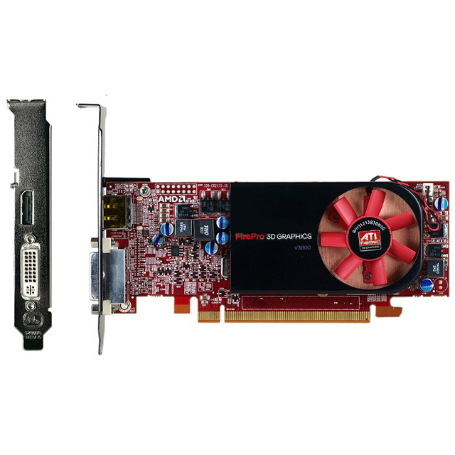 ATI FirePro V3800 512MB PCI-E x16 Video Card WL048AA 608528-002