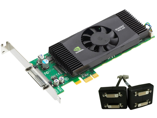 VCQ420NVS-x1-DVI-PB Quadro NVS 420 Video Card NVS420 4 Monitor - Click Image to Close