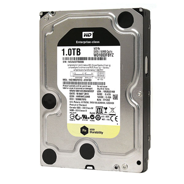 WD 1TB WD1003FBYZ-010FB0 7200 RPM 64MB SATA 6.0GB/S 3.5" HDD - Click Image to Close