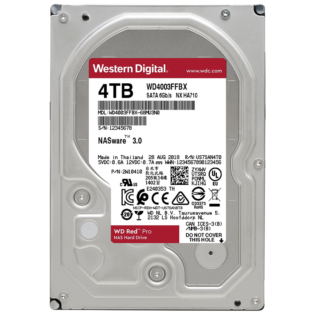 WD RED PRO 4TB 7.2K SATA 3.5IN HDD Hard Drive WD4003FFBX