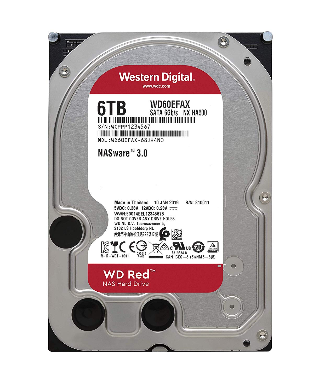 WD 6TB RED PLUS 5.4K 3.5" SATA HDD Hard Drive WD60EFZX