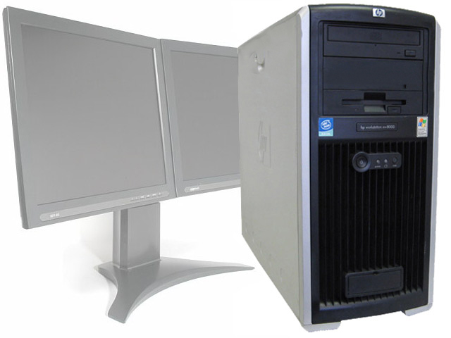 HP XW8000 Workstation Dual Xeon CPU's 3.06GHz 4GB NVS 280 - Click Image to Close