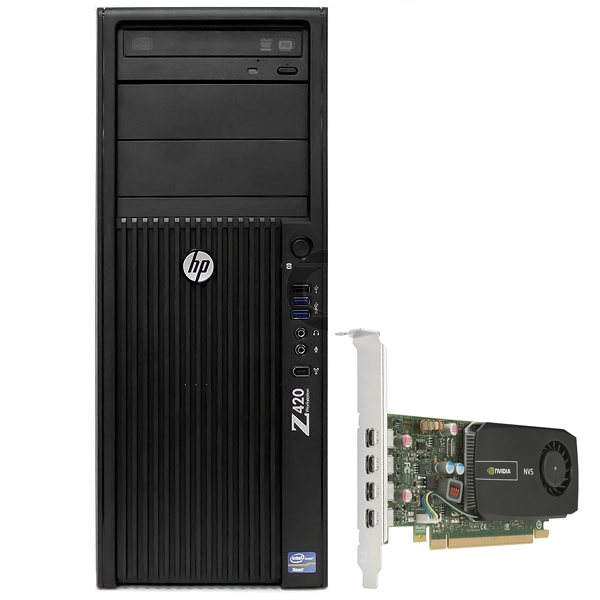 HP Z420 Workstation E5-1620 v2 3.5GHz 16GB 500GB HDD NVS 510