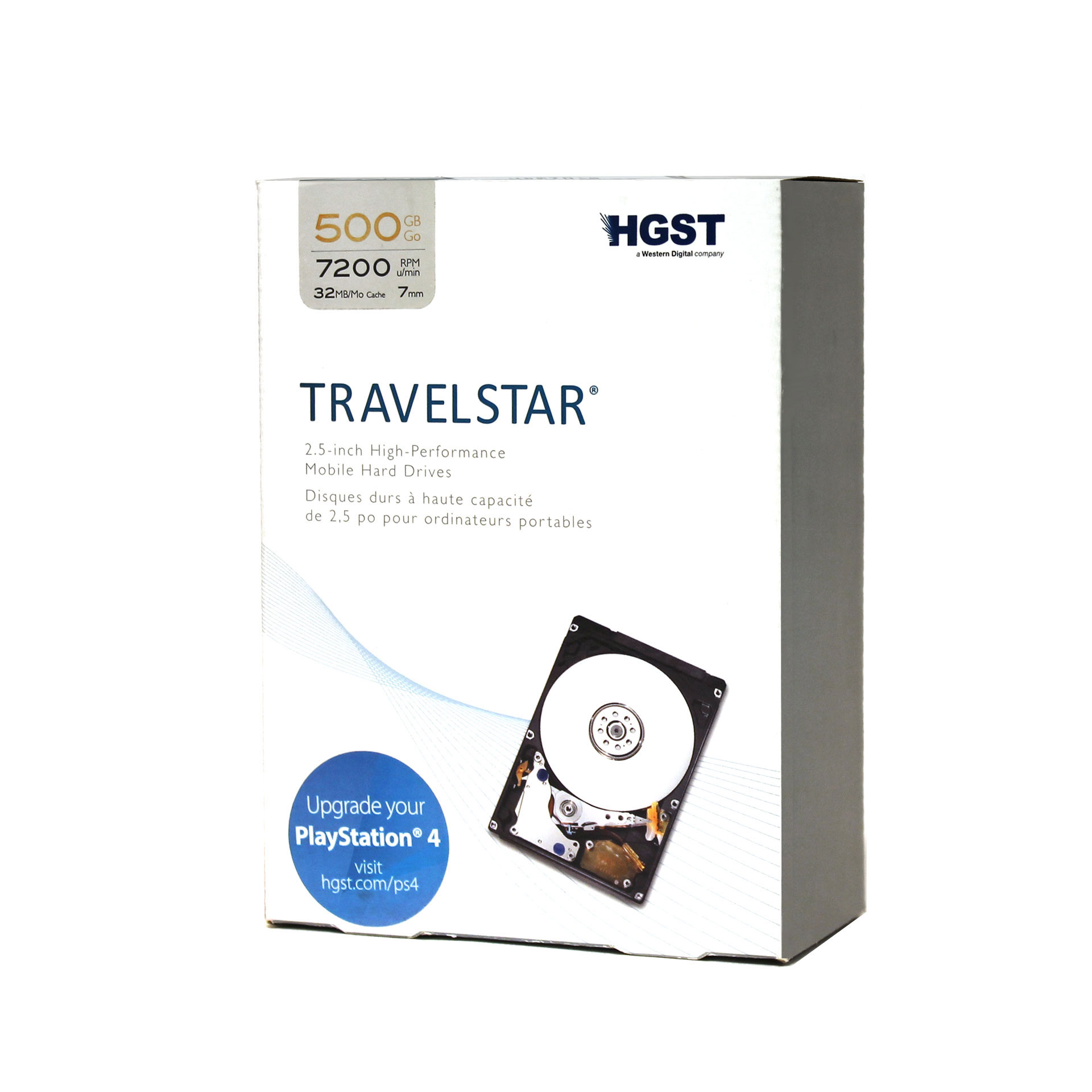 HGST Travelstar 500Gb HTS725050A7E630 2.5" Notebook Hard Drive