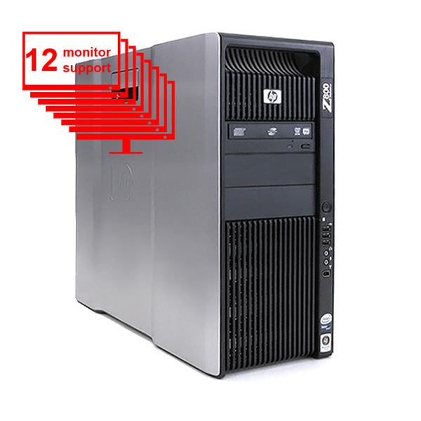 HP Z800 Multi 12-Monitor Computer/ PC 8-Core/ 12GB/ 1TB / NVS510