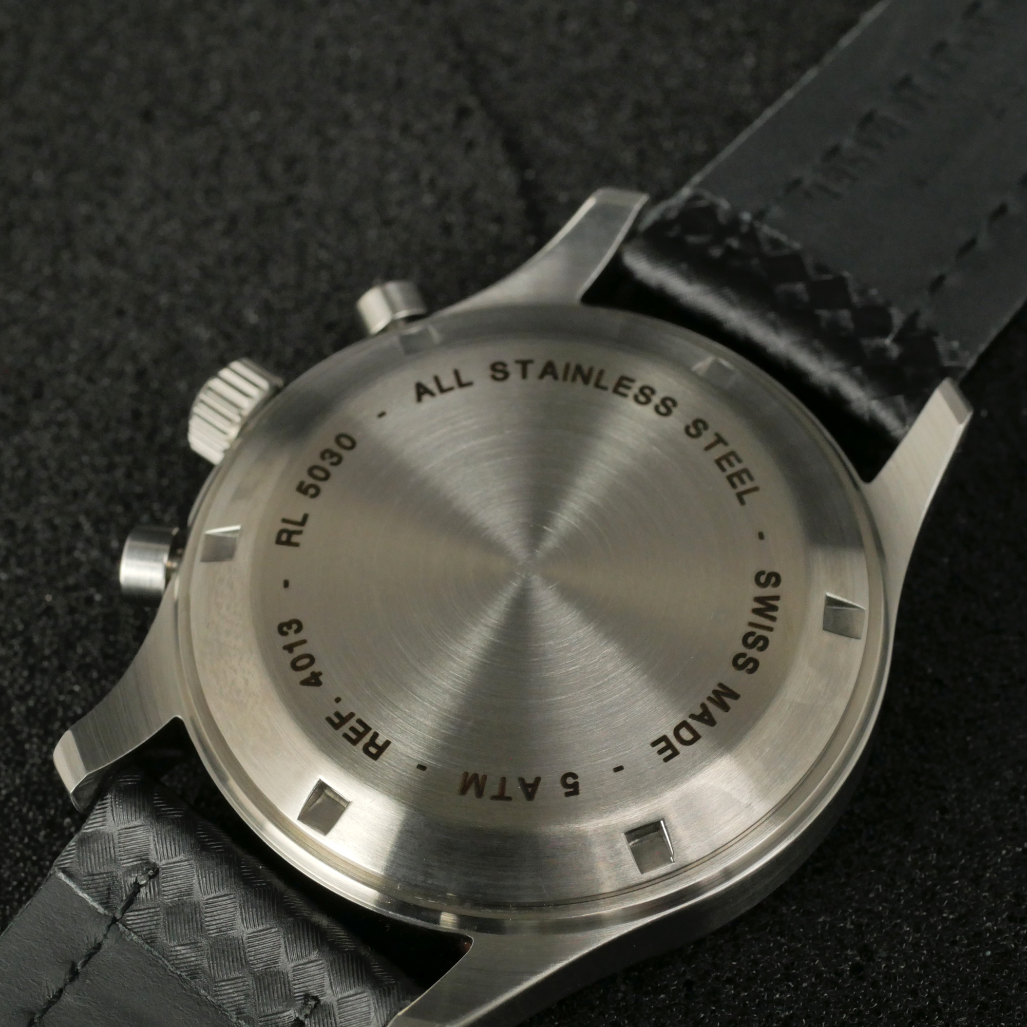 Zeno-Watch Basel Tachymeter Quartz Chronograph Carbon Swiss Men's Watch 42mm 5ATM 4013-5030Q-s1 - Click Image to Close
