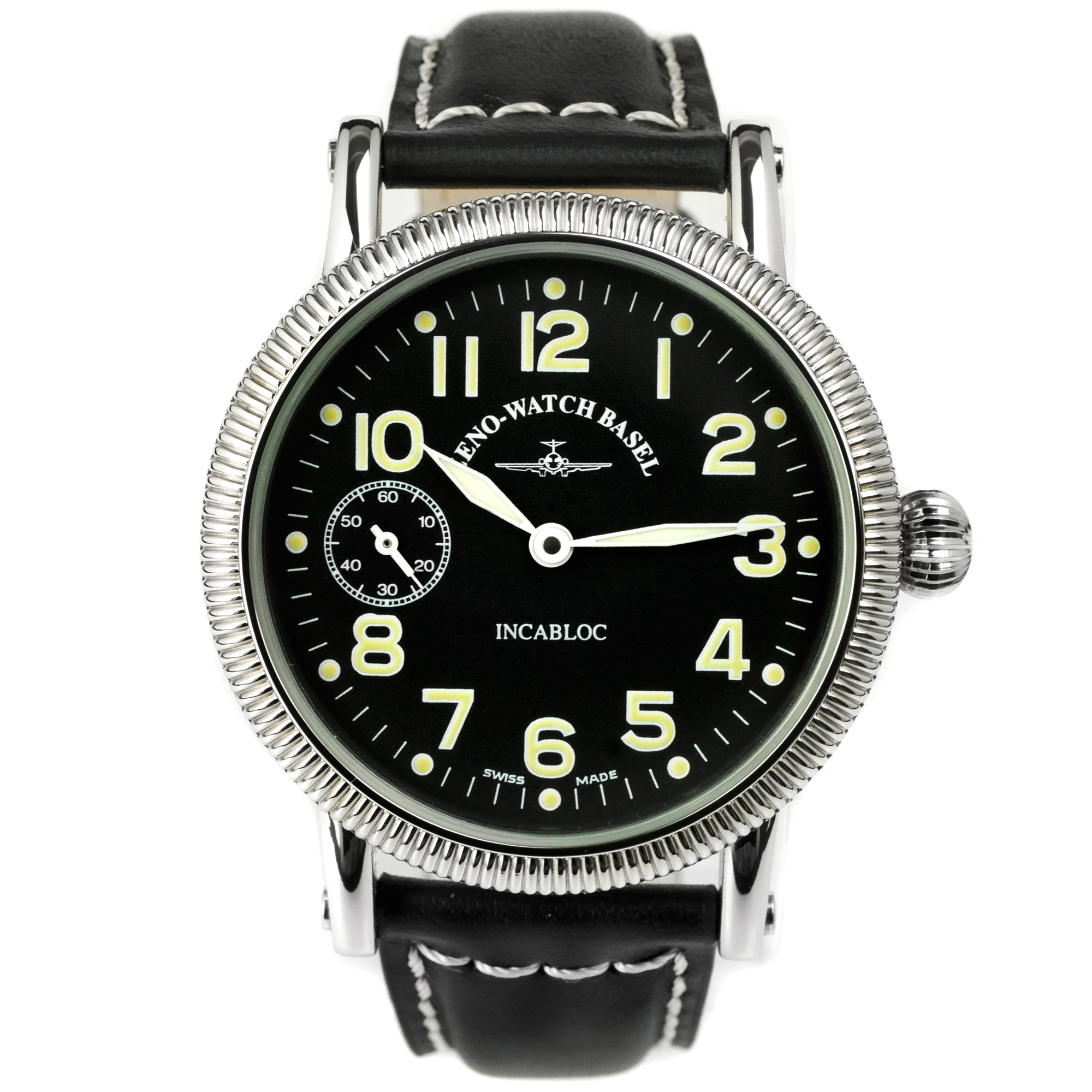 Zeno-Watch Basel Nostalgia Winder Swiss Men's Watch 44mm 3ATM 98078-9-a1 - Click Image to Close