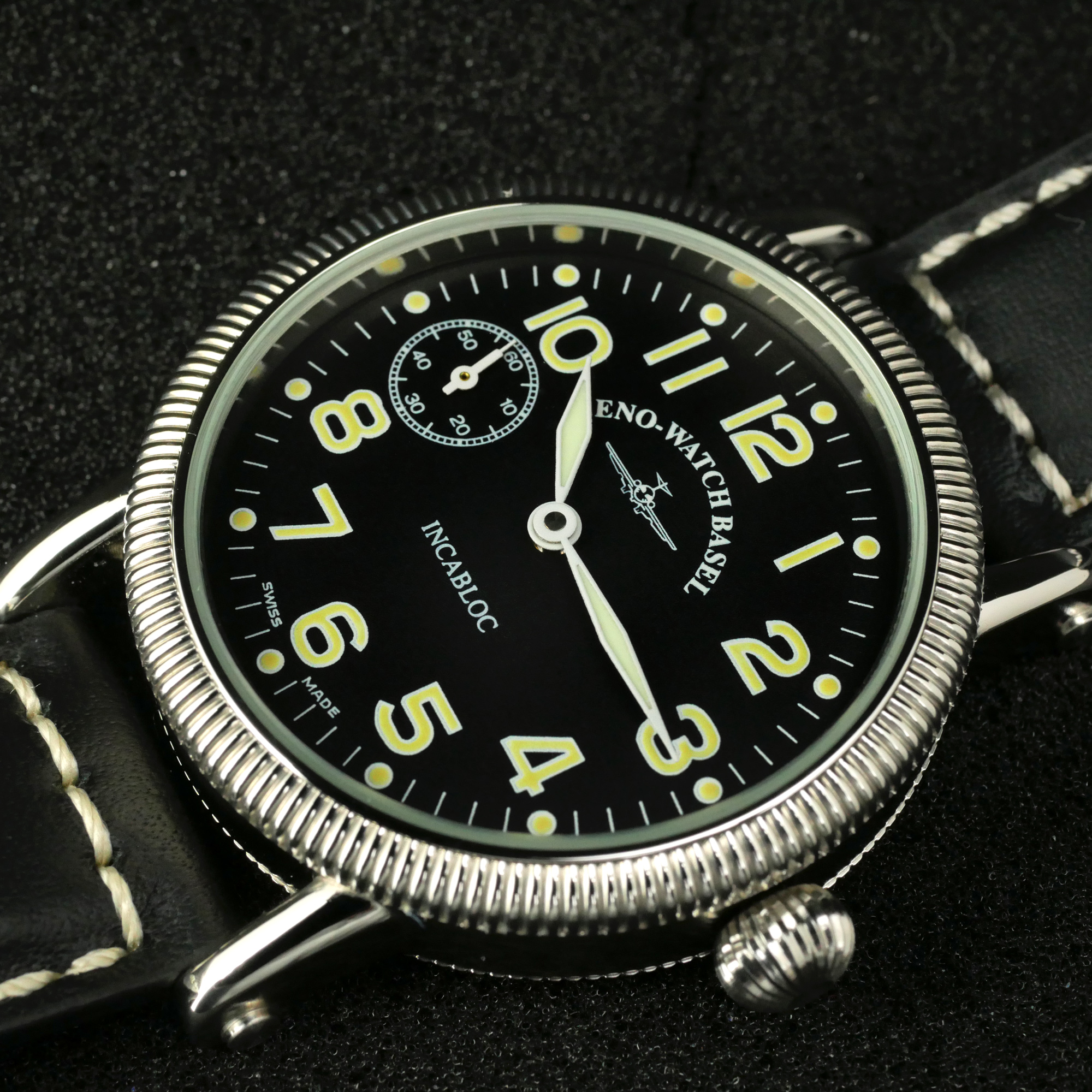 Zeno-Watch Basel Nostalgia Winder Swiss Men's Watch 44mm 3ATM 98078-9-a1 - Click Image to Close