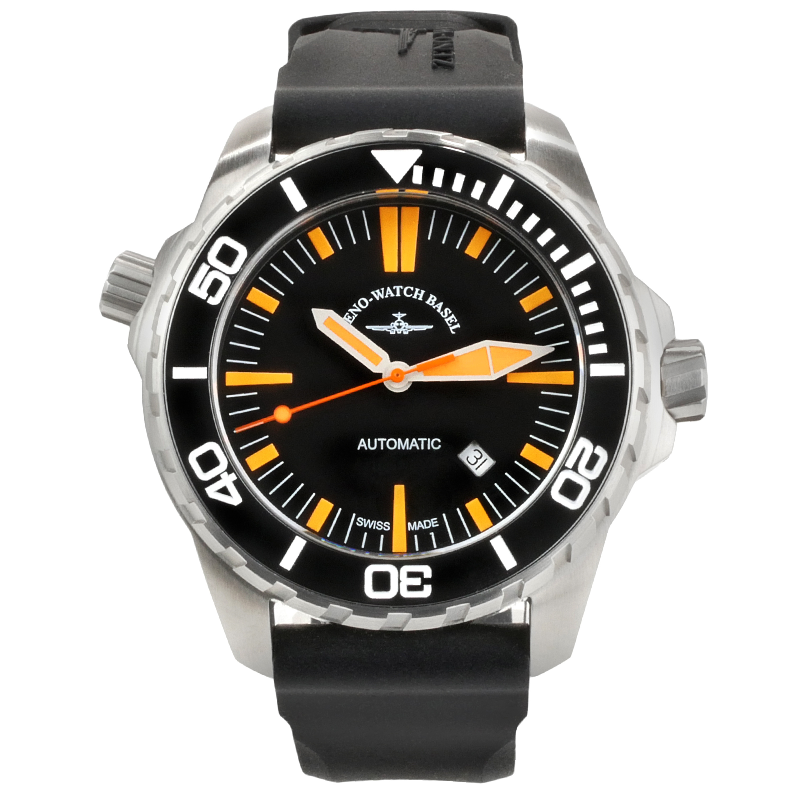 Zeno-Watch Basel Professional Diver Pro Diver 2 Swiss Men's Watch 48mm 50ATM 6603-2824 - Click Image to Close