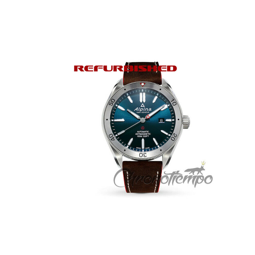 Alpina 1883 Geneve Alpiner 4 Automatic Swiss Men's Watch AL525X5AQ6 Brown Leather Strap