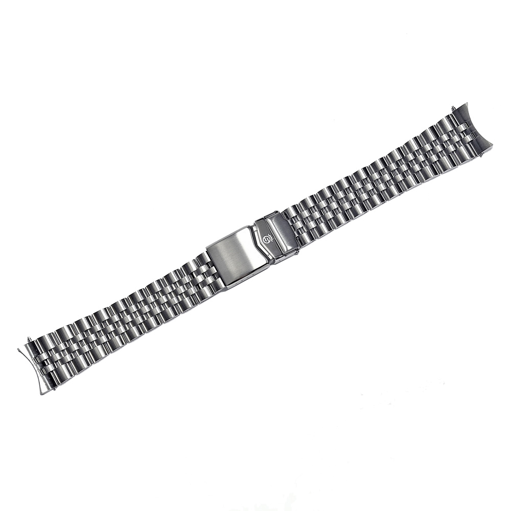 Steinhart Jubilee Bracelet Ocean Curved Stainless Steel Watch 39 20x16mm including endlinks 211-0899 - Click Image to Close