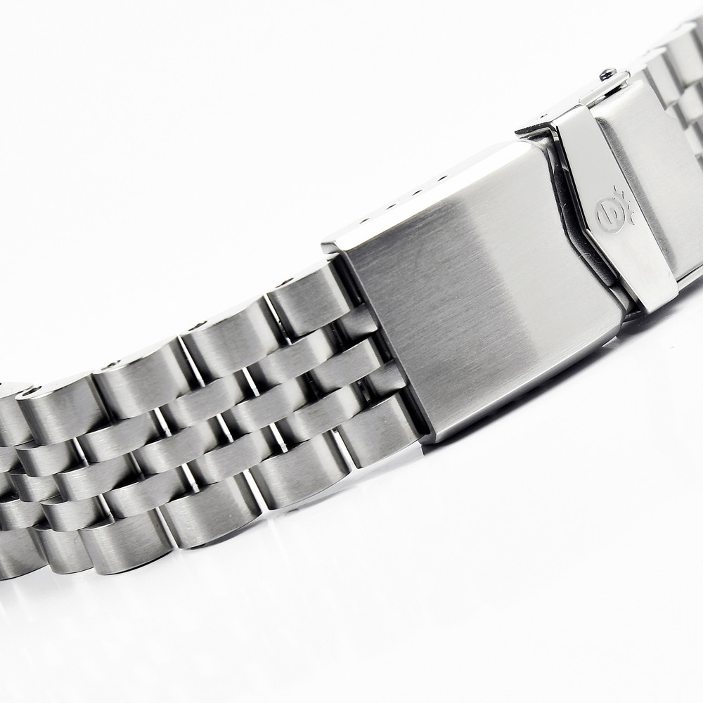 Steinhart Jubilee Bracelet Ocean Curved Stainless Steel Watch 39 20x16mm including endlinks 211-0899 - Click Image to Close