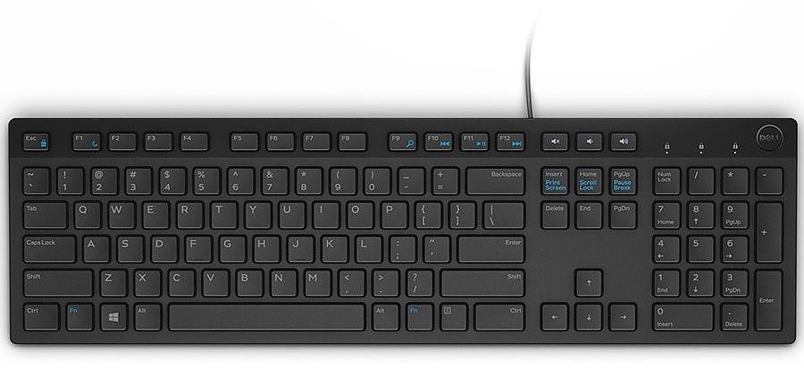 Dell RKRON USB Wired English Black 104-Key Multimedia Keyboard