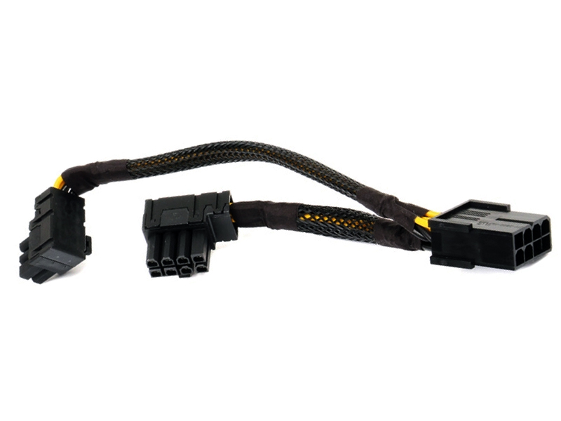 Dell K2HHX 0K2HHX Split GPU Server Power Cable Adapter 8 pin female to 8 pin right angle male & 6 pin right angle male