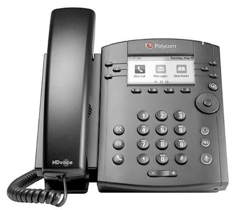 Polycom Vvx 301 6-Line Dt Phone W/Hd Polycom-2200-48300-025 - Click Image to Close