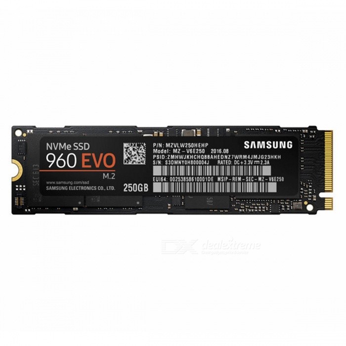 Samsung 960 Evo 250Gb Nvme M.2 Ssd SM3-MZ-V6E250BW - Click Image to Close