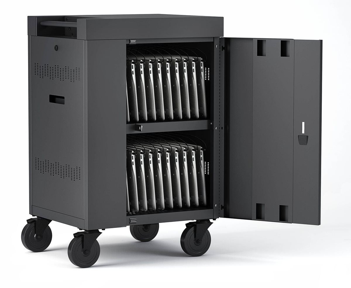 Bretford Cube Cart Mini Charge 20 Ac TVCM20PAC-CK - Click Image to Close