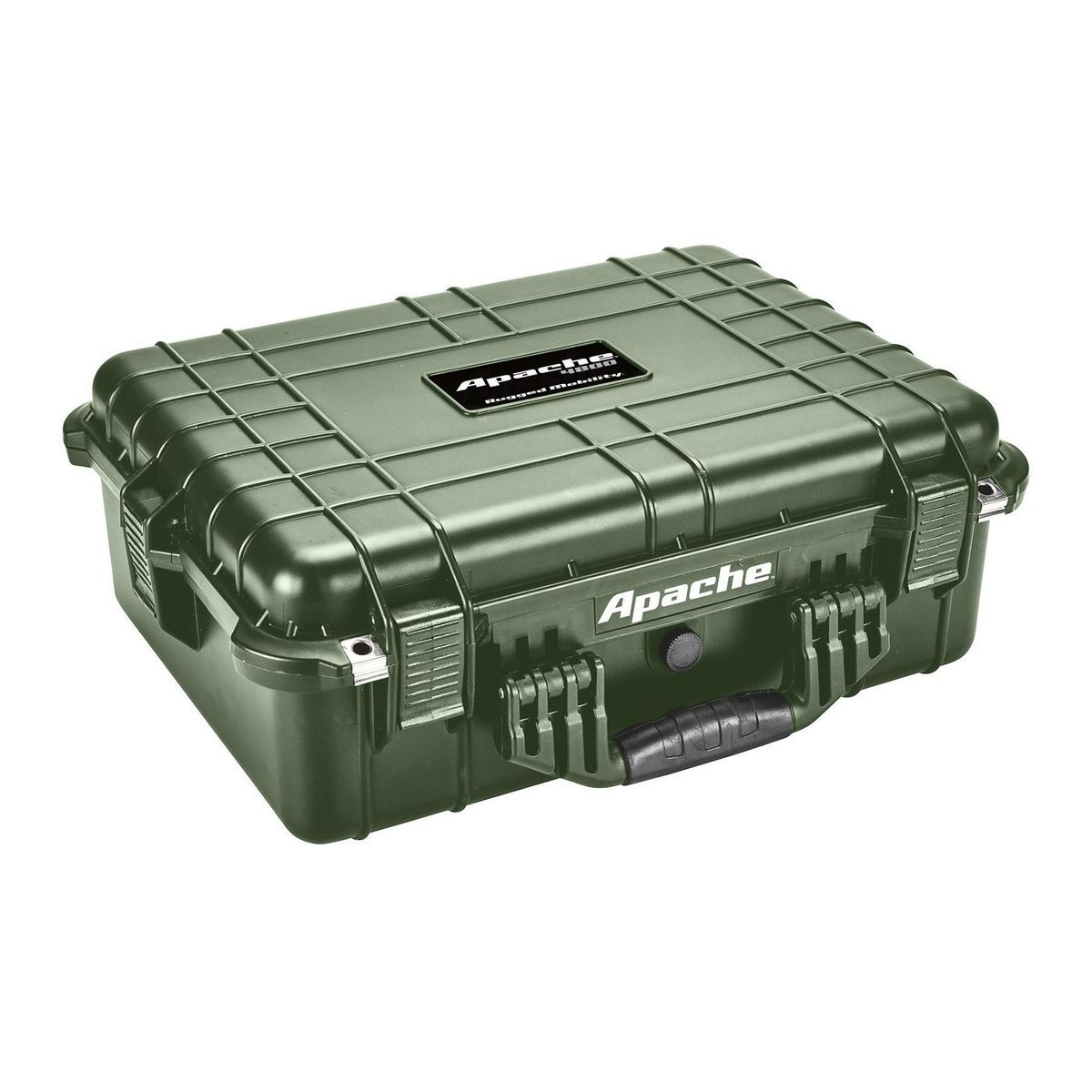 Green Apache 4800 Weatherproof Protective Case, X-Large, Watertight, dust-tight, impact resistant protective case - Click Image to Close