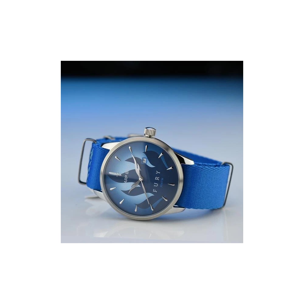 Core Fury Quartz Blue 42mm Watch WR100 - Click Image to Close