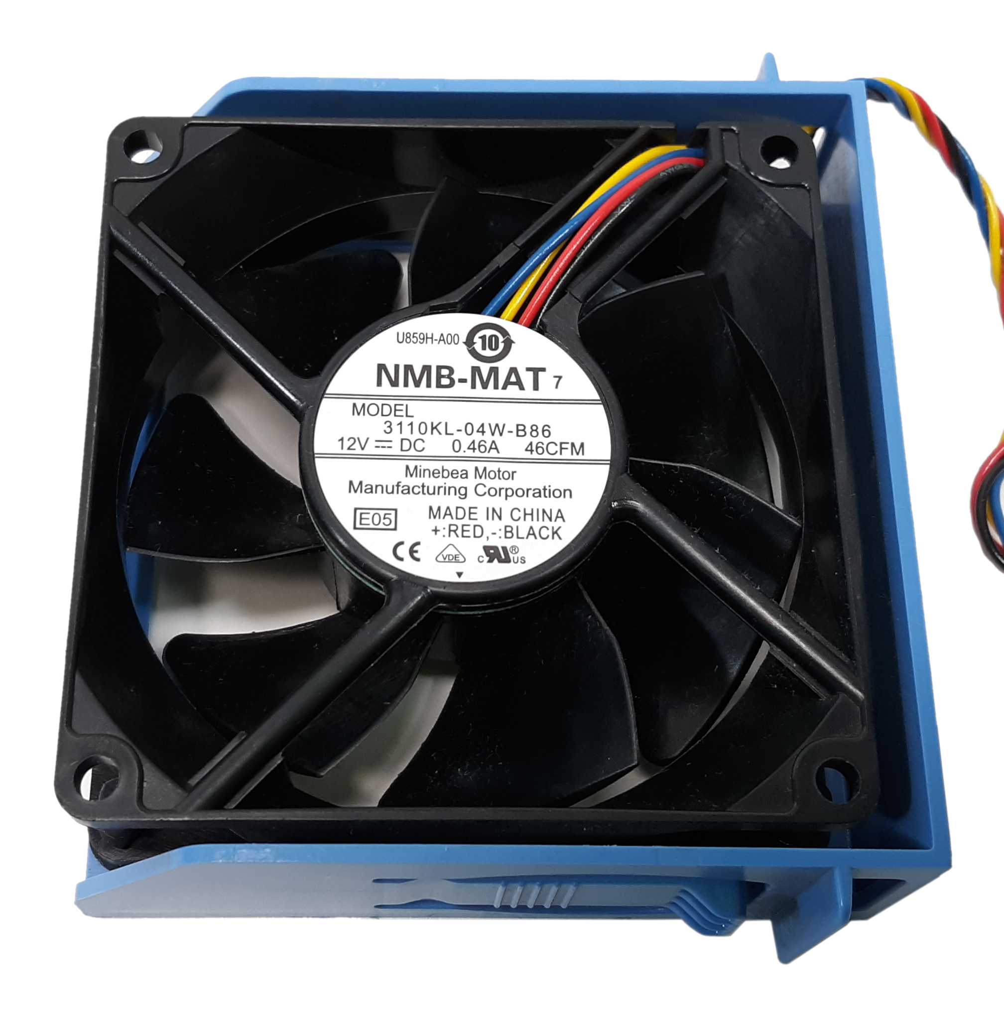 NMB-MAT 3110KL Fan 80x80mm 12V for Dell T7500 3110KL-04W-B86 - Click Image to Close