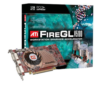 ATI FireGL V5100 PCI-E,128MB Workstation Video,Graphics Card NEW - Click Image to Close