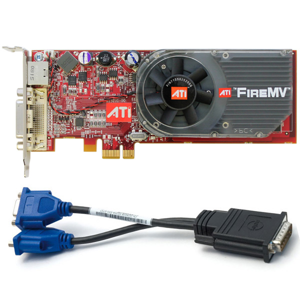 ATI FireMV 2250 PCIe x1 256MB Low Profile Video Card 102B1520100 - Click Image to Close