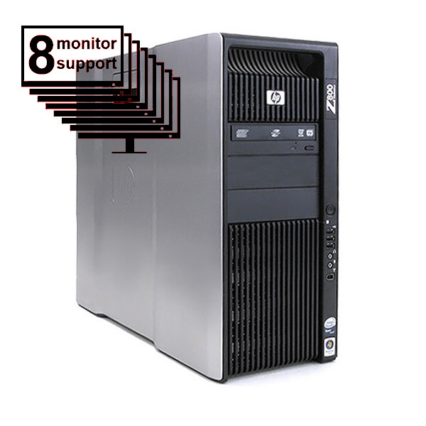 HP Z800 8-Monitor Pc /Desktop X5650 6-Core/ 12GB/ 1TB / K1200 - Click Image to Close