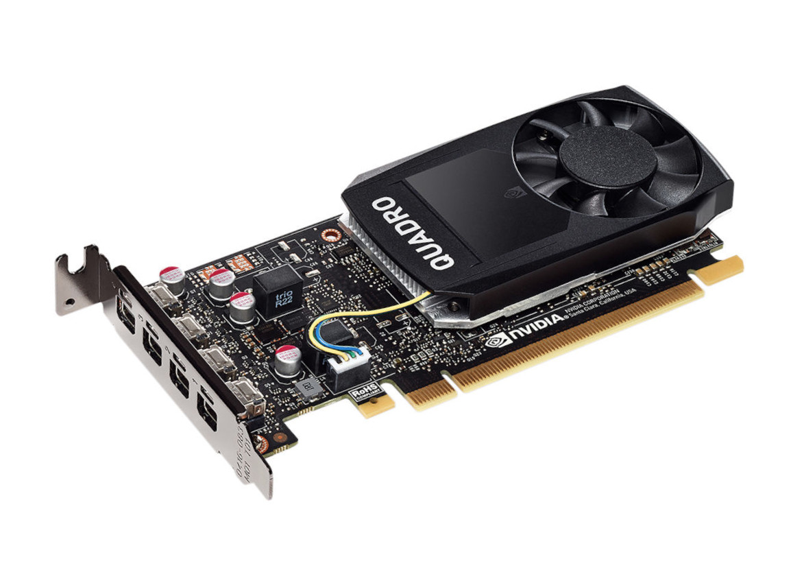 PNY nVIDIA Quadro P1000 VCQP1000v2 4GB GDDR5 PCI-E 3.0 x16 4 miniDP 86.07.8D.00.01 900-5G212-2550-000 - Click Image to Close