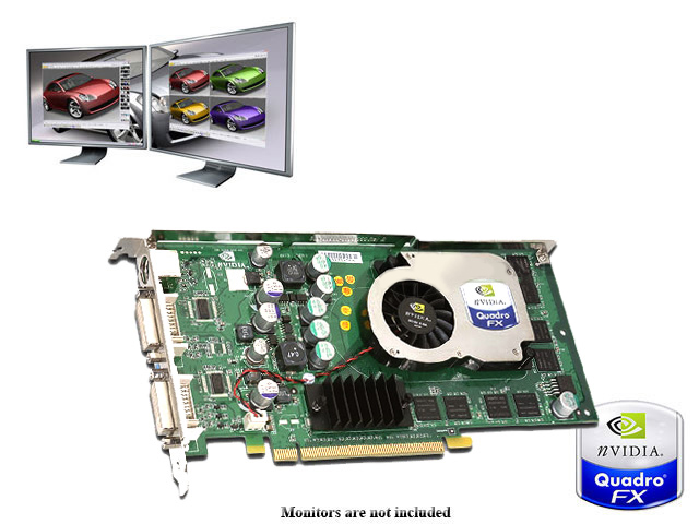 nVidia Quadro FX1300 FX 1300 PCI-E GRAPHICS CARD, CAD,3D - Click Image to Close