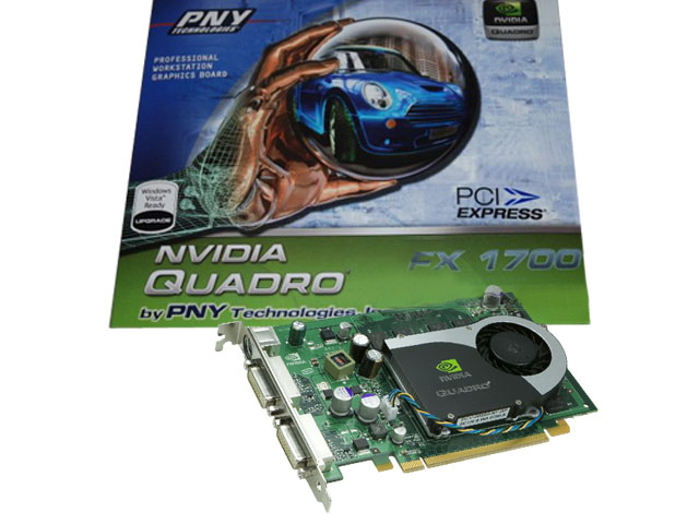 Nvidia PNY QuadroFX 1700 VCQFX1700-PCIE 512MB Dual-DVI PCI-E Video Card