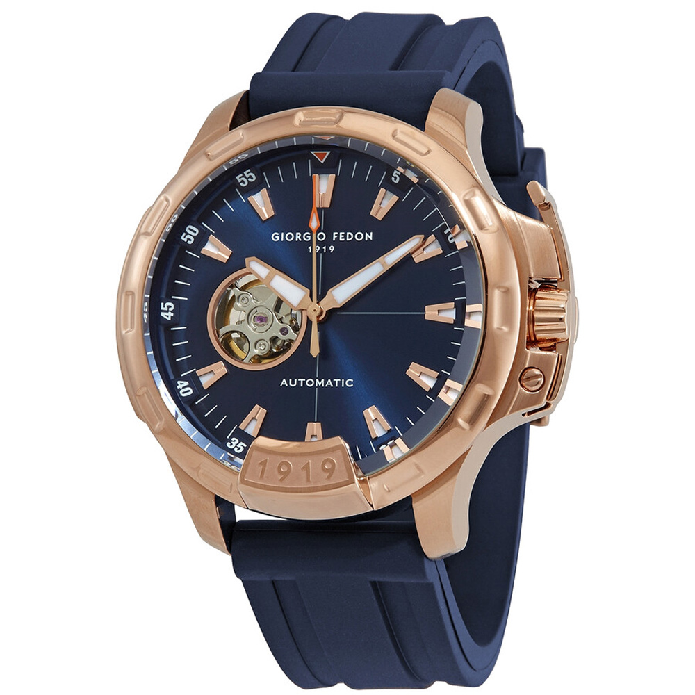 Giorgio Fedon 1919 Timeless IX Automatic Blue Dial Men's Watch GFCK010 - Click Image to Close