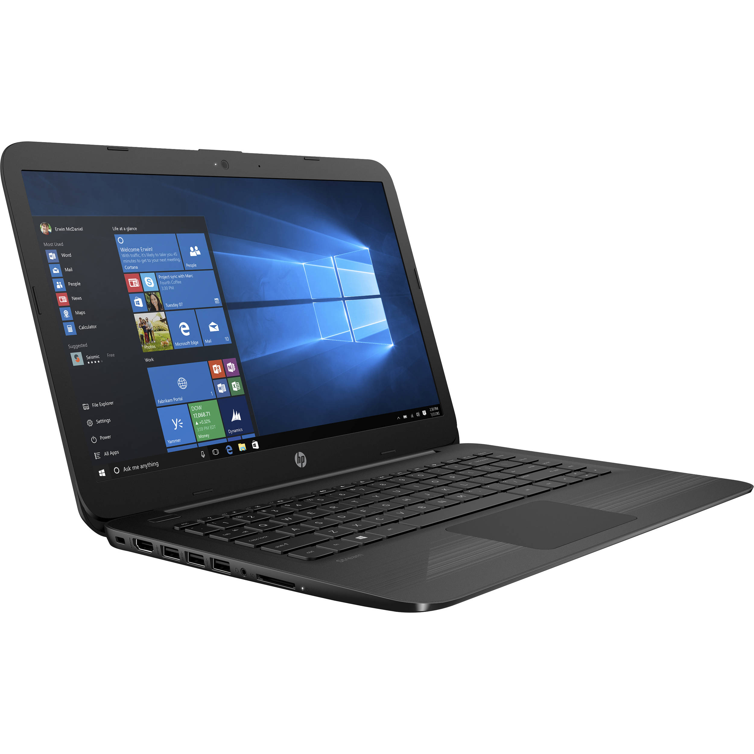 HP Stream 14 Pro G3 Notebook 14"1.6GHZ RAM 4GB SSD 256GB 3AY55UT