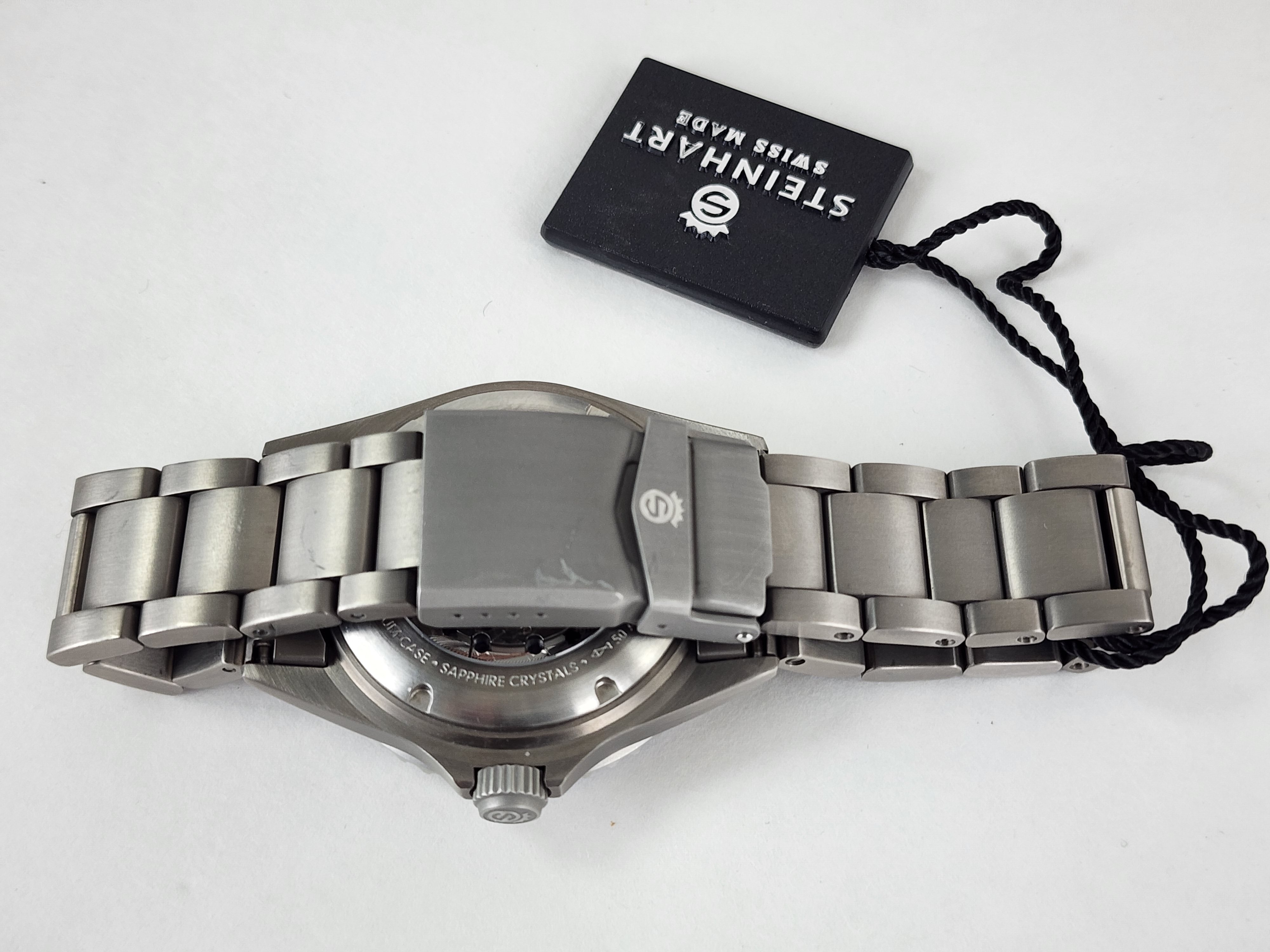 Steinhart Ocean One Titanium 500 GMT premium Ceramic Automatic Men's Watch 103-0662 Batman - Click Image to Close