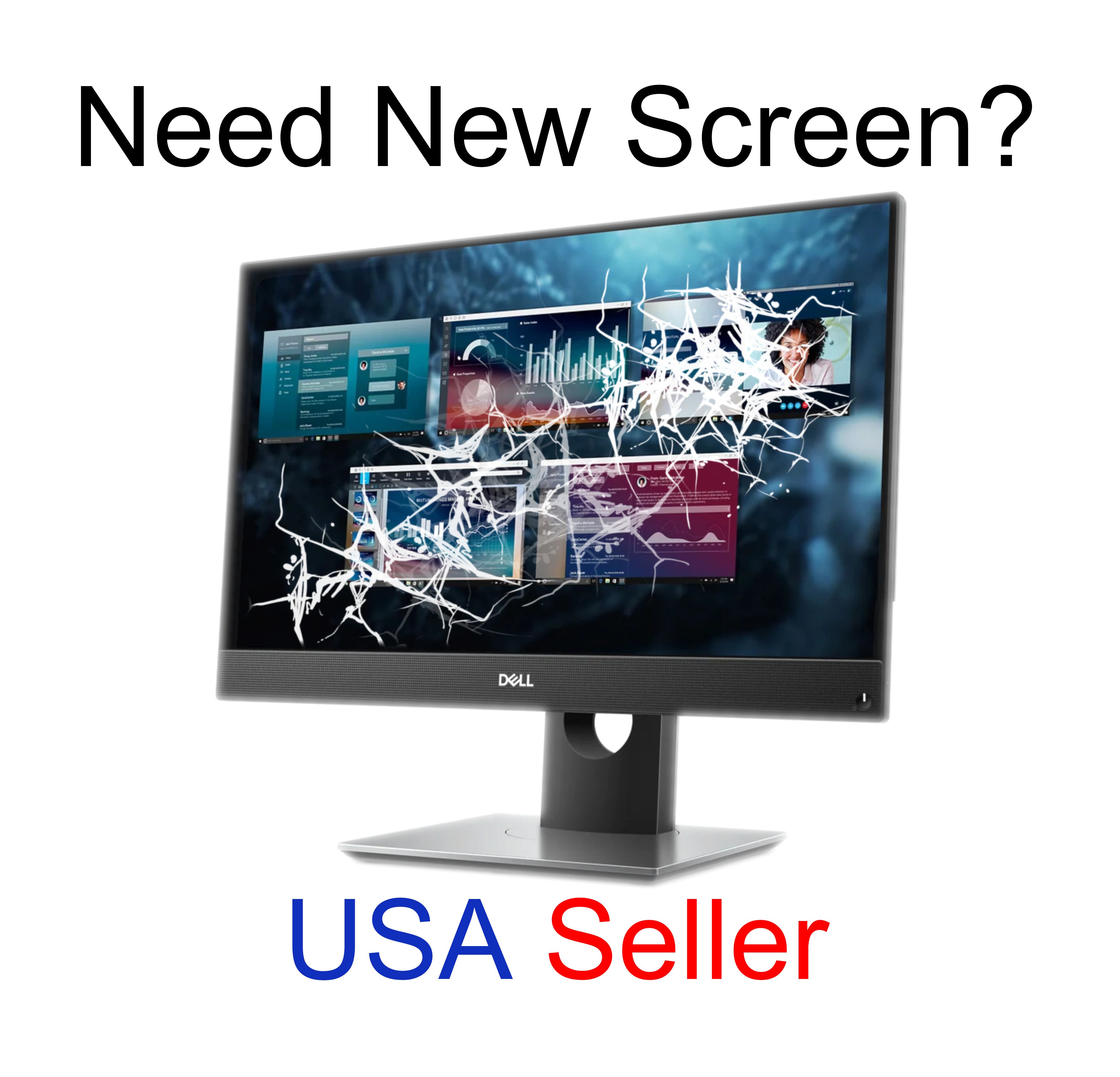 Display Panel LCD Screen Replacement for Dell OptiPlex 7490 AIO
