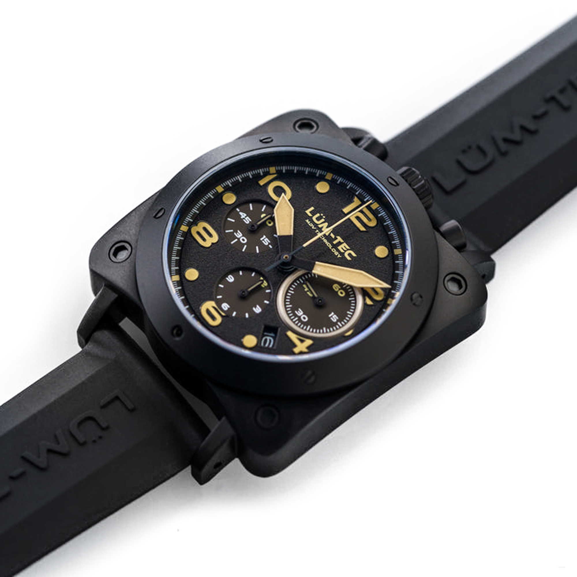 Lum-Tec BULL42 A24 Men's Military Watch 42mm WR100m Limited Edition - Click Image to Close