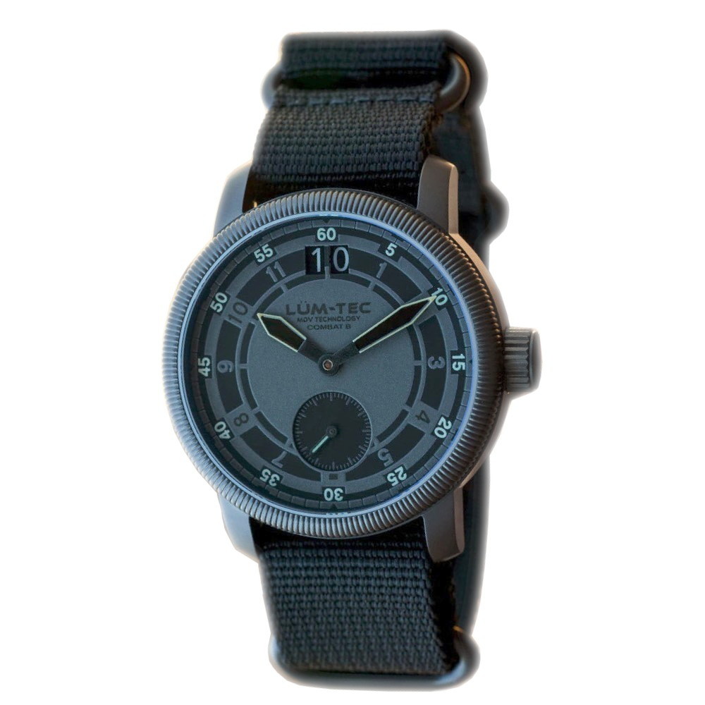 Lum-Tec Combat B53 Max Darkness B 53 Titanium Carbide Case Military 43mm Watch - Click Image to Close