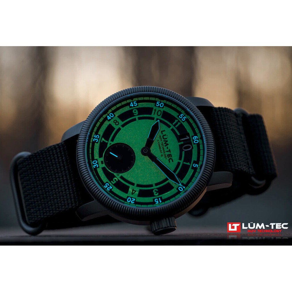 Lum-Tec Combat B53 Max Darkness B 53 Titanium Carbide Case Military 43mm Watch - Click Image to Close